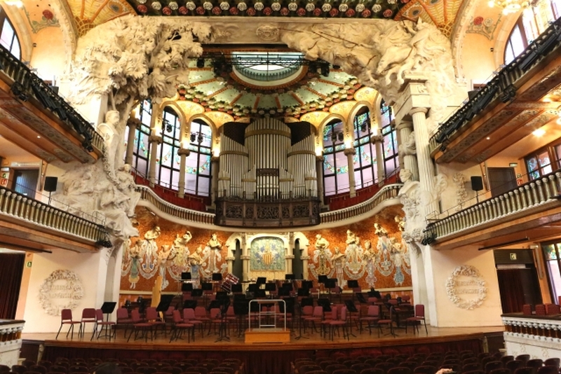バルセロナ　世界遺産カタルーニャ音楽堂とサン・パウ病院1日観光