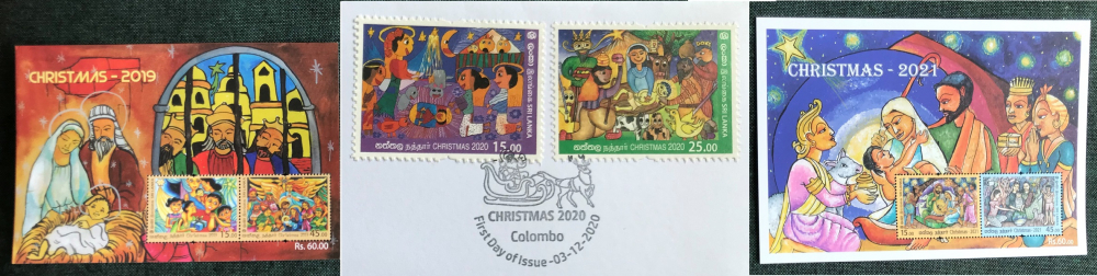 毎年発行されるクリスマスの記念切手