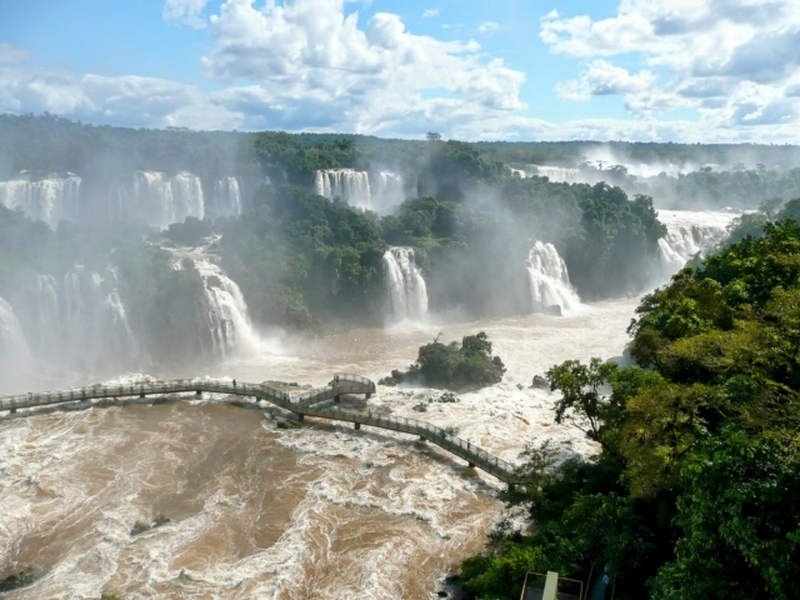 イグアスの滝　ブラジル側滝観光