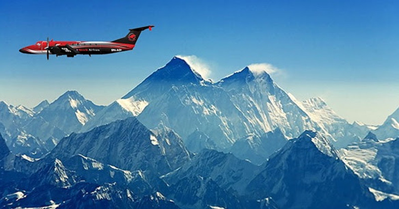 カトマンズ発　カトマンズ・ナガルコット・ポカラ・エベレスト遊覧飛行5泊6日